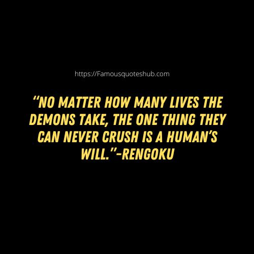 Rengoku Set Your Heart Ablaze Quote 